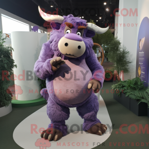 Lavendel Minotaur maskot...