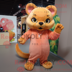 Peach Jaguarundi maskot...