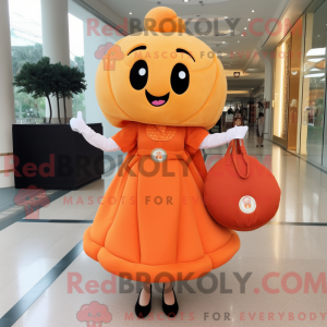 Disfraz de mascota naranja...