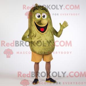 Olive Paella mascot costume...