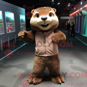 Costume mascotte de loutre...