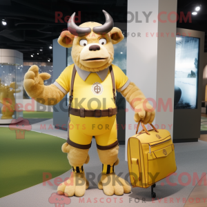 Citrongul Minotaur maskot...
