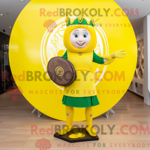 Gul Celtic Shield maskot...