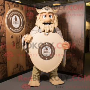 Tan Celtic Shield maskot...