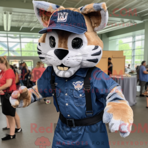 Navy Bobcat maskot kostume...