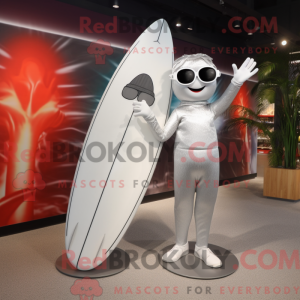 Sølv surfbræt maskot...