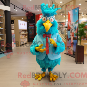 Turkis kylling maskot...
