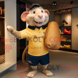 Gold Ratatouille mascot...