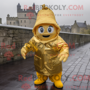 Goldenes Maskottchenkostüm...