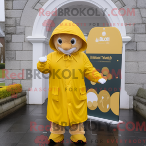 Gold Irish Castle mascot...
