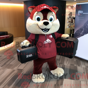 Maroon Marten mascot...