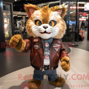 Kattemaskotdraktfigur kledd...