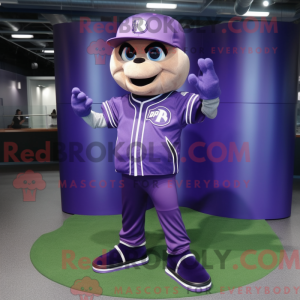 Lilla baseball bold maskot...