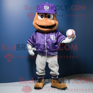 Lilla baseball bold maskot...