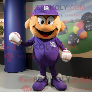 Lilla baseball bold maskot...
