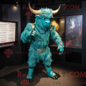 Blauwgroen Minotaurus...