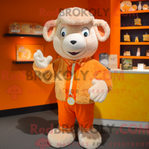 Orange får maskot kostume...