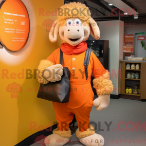 Orange får maskot kostume...