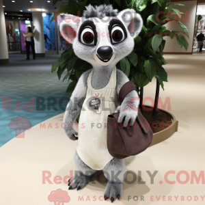 Gray Lemur mascot costume...