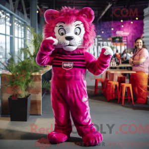 Magenta Tiger maskot...