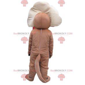 Mascote Triceratops. Traje de triceratops