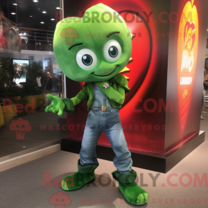 Green Heart maskot kostume...
