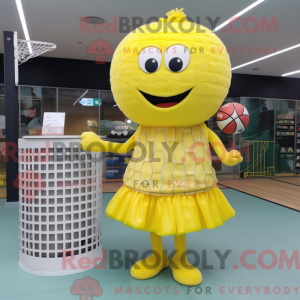 Lemon Yellow Volleyball Net...