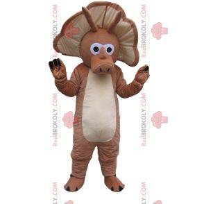 Mascote Triceratops. Traje de triceratops