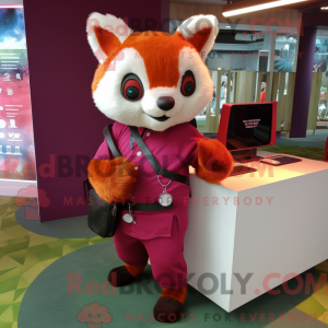 Máscara de Panda Vermelho...