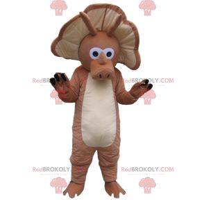 Mascote Triceratops. Traje de triceratops