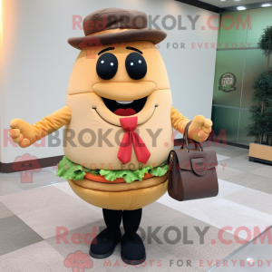 Tan Hamburger maskot...