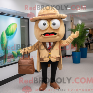Tan Hamburger maskot...