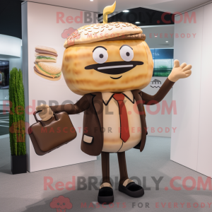 Tan Hamburger maskot...