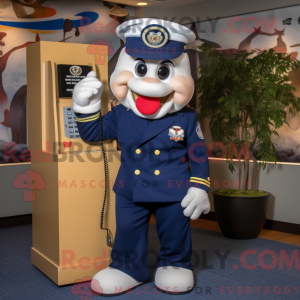 Maskottchenkostüm Navy...