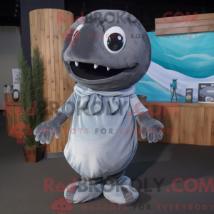Gray Whale mascot costume...