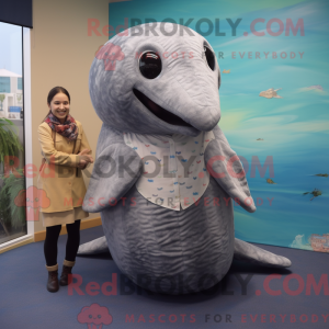 Disfraz de mascota ballena...