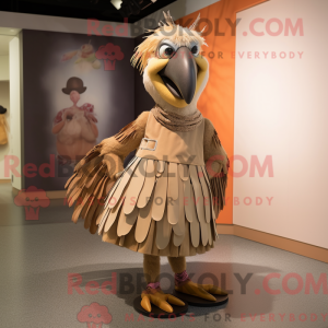 Tan Crow Maskottchen Kostüm...