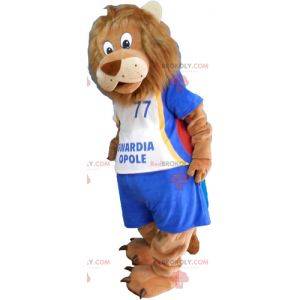 Mascota de duende en ropa deportiva