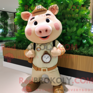 Máscara de porco Tan Pig...
