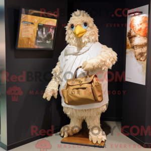 Beige Fried Chicken mascot...