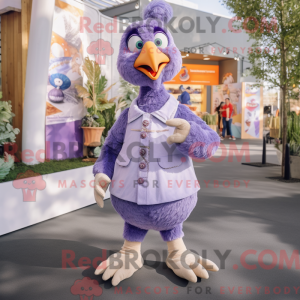 Lavendel Tyrkiet maskot...