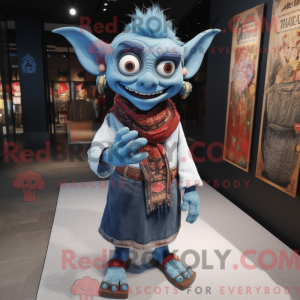 Demon maskot drakt karaktär...