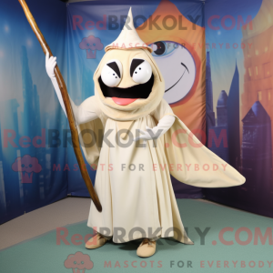 Beige Sverdfisk maskot...