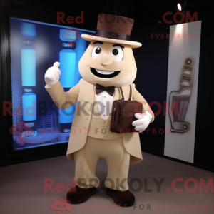Beige Chocolate Bars mascot...