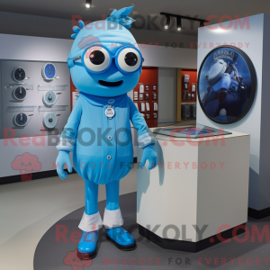 Himmelblå Cyclops máscara...