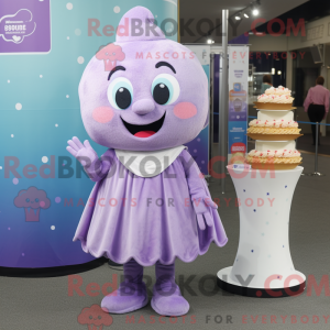 Lavendel Cupcake maskot...