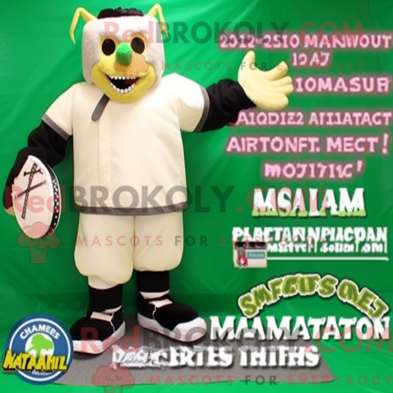 Fantasia de mascote Frankenstein bege com bermuda e luvas - Mascotes de Frankenstein - REBROKO_307208 - RedBrokoly.com