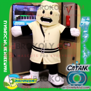 Cream Frankenstein mascot...