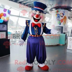 Navy Clown-maskotdraktfigur...