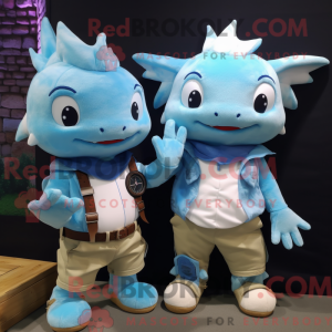 Disfraz de mascota Sky Blue...